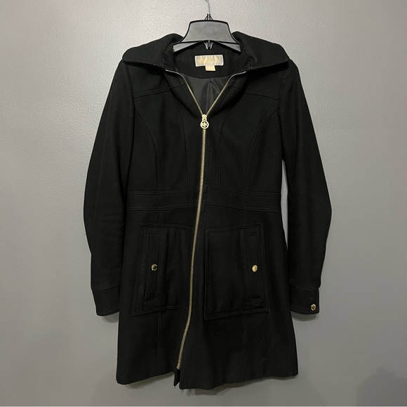 Micheal Kors Hooded Wool coat - Picture 1 of 3